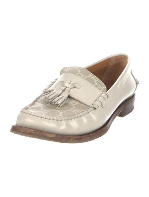 Gucci GG Supreme Tassel Accents Loafers