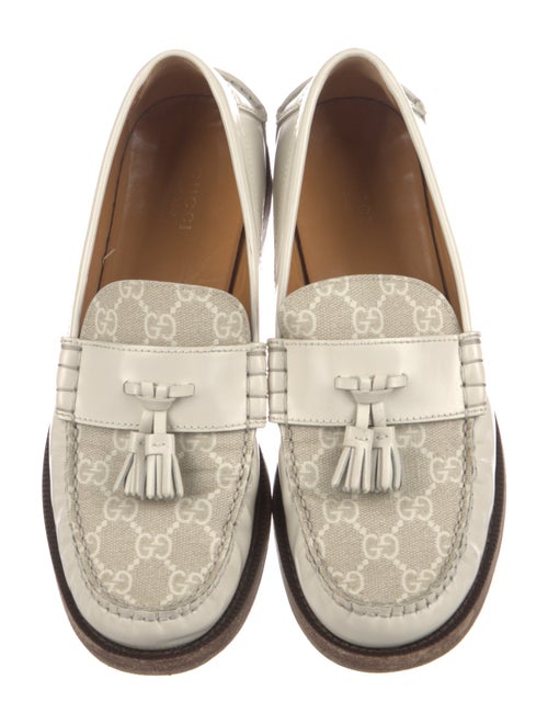 Gucci GG Supreme Tassel Accents Loafers
