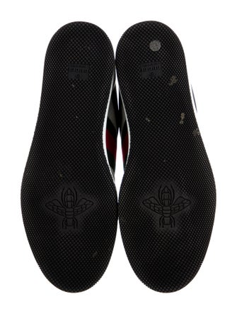 Gucci Web Accent Leather Sneakers