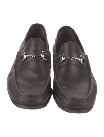 Gucci Horsebit Accent Leather Dress Loafers
