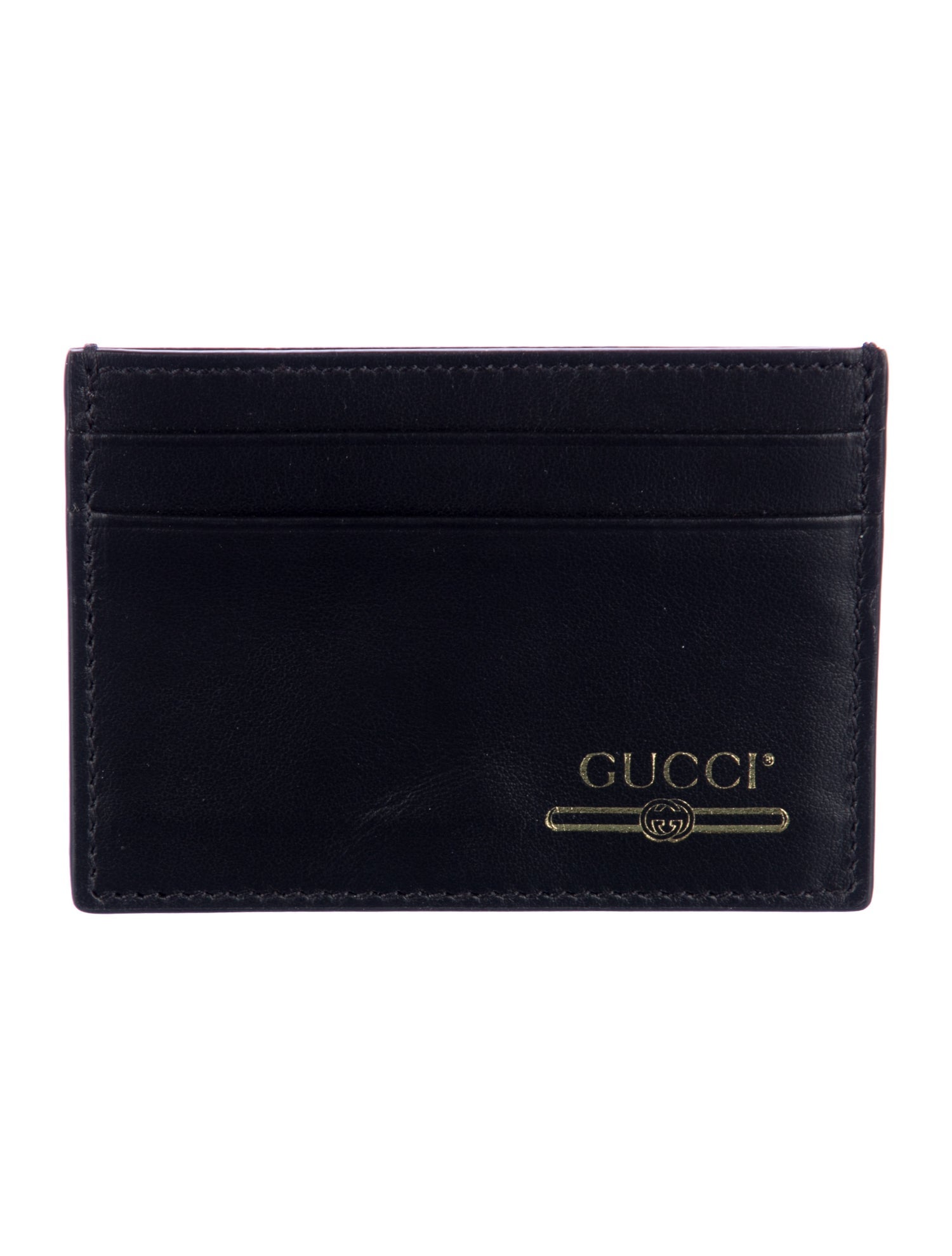 Gucci Interlocking G Logo Leather Card Holder