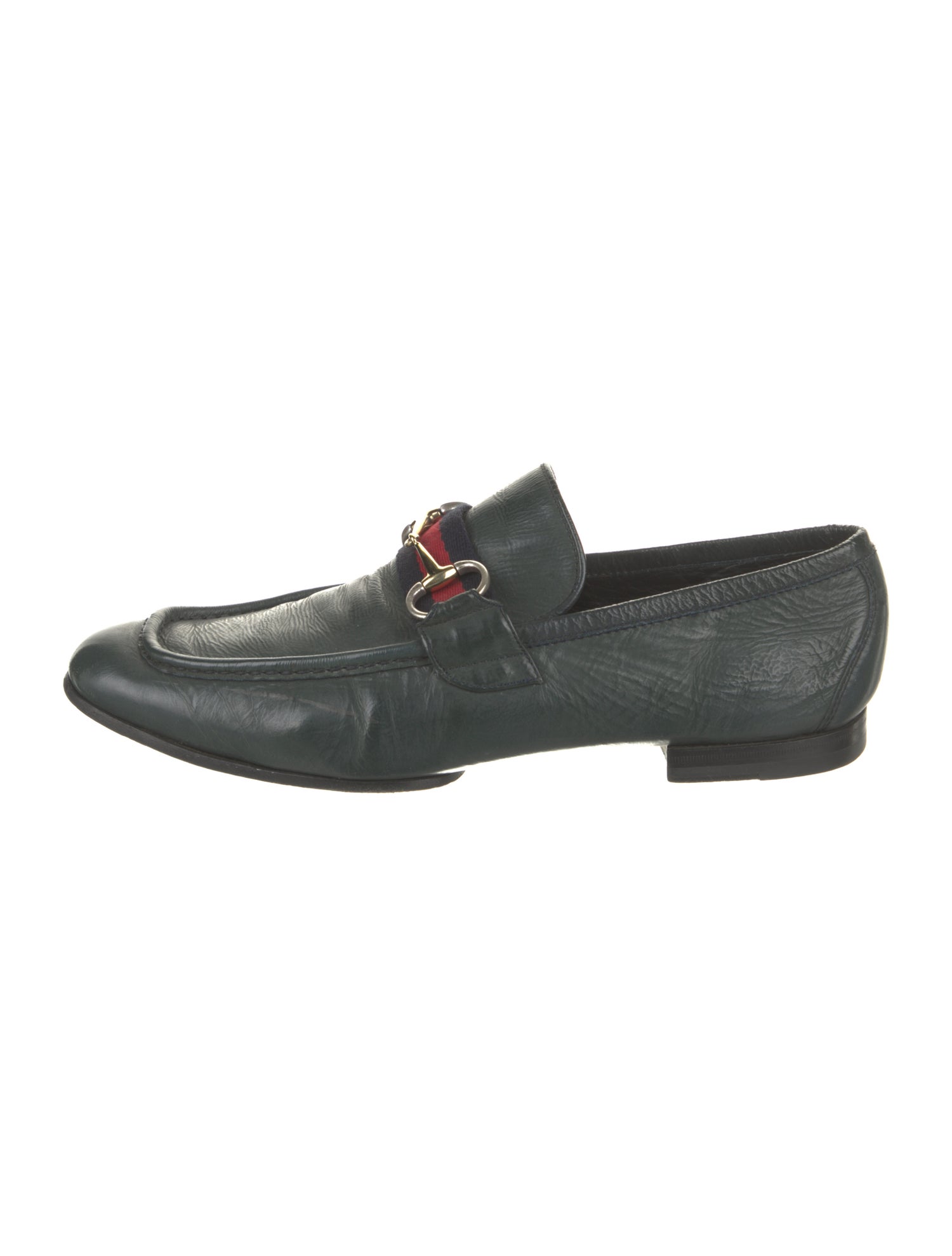 Gucci Horsebit Accent Leather Dress Loafers