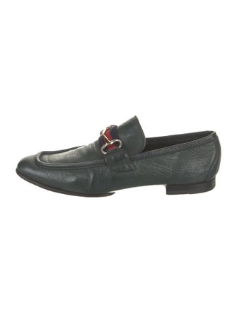 Gucci Horsebit Accent Leather Dress Loafers