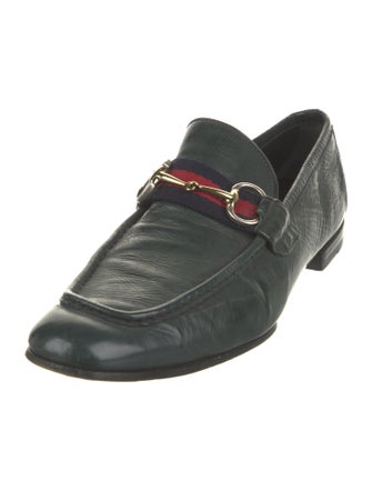 Gucci Horsebit Accent Leather Dress Loafers