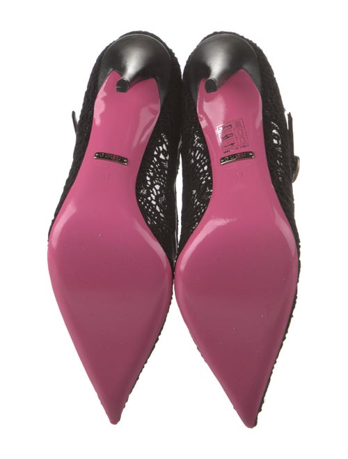 Gucci Lace Lace Pattern D'Orsay Pumps