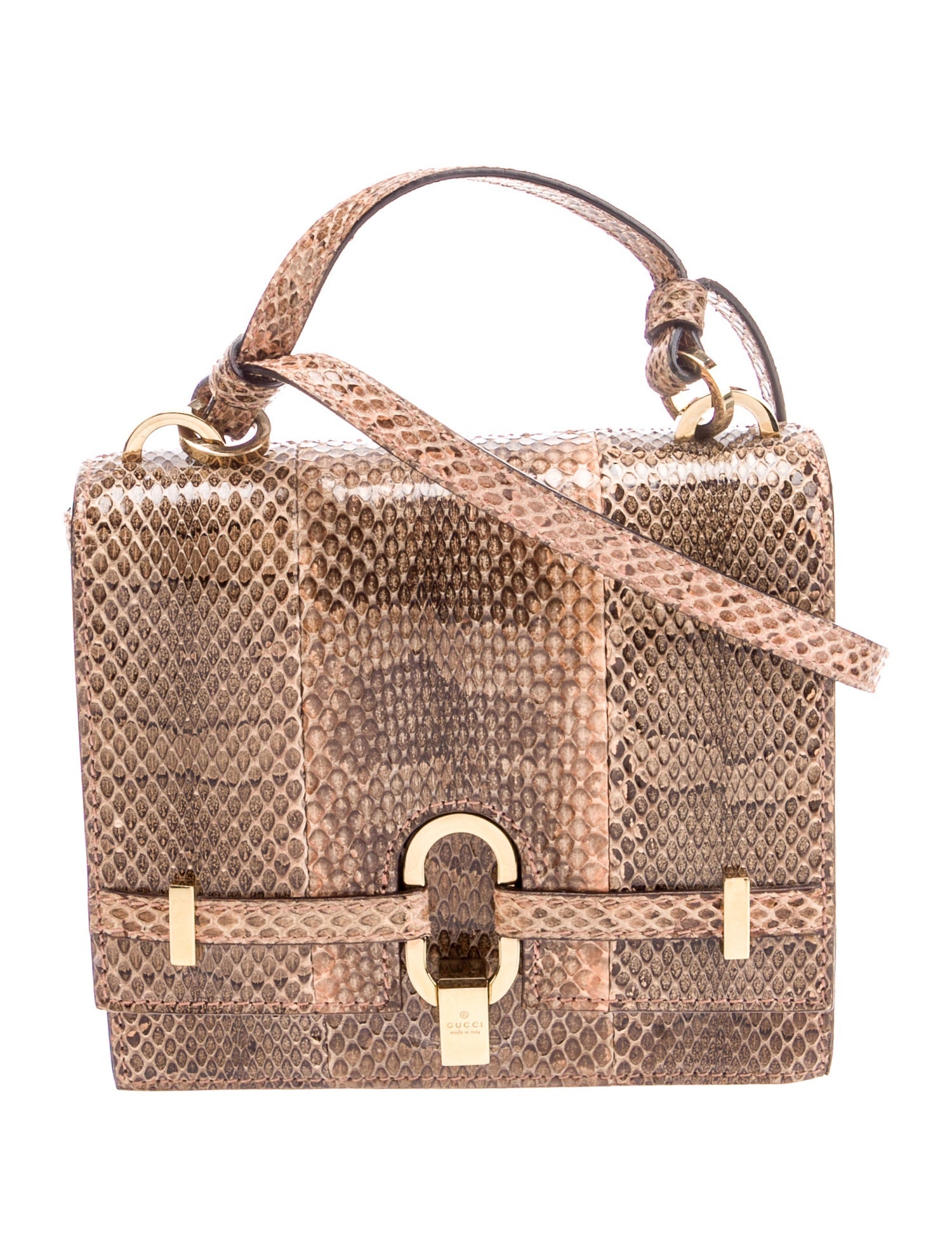 Gucci Python Top Handle Bag
