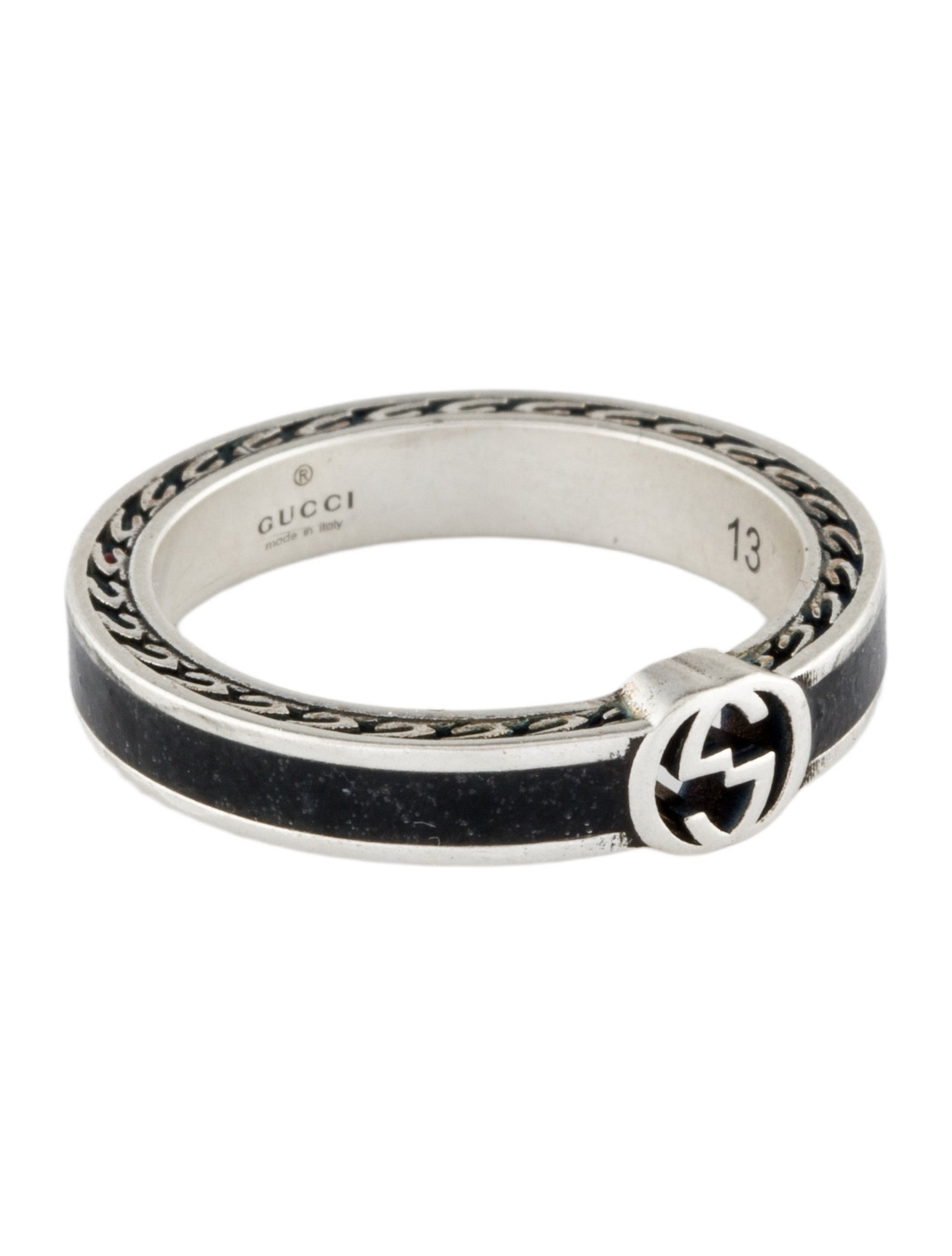Gucci Enamel Interlocking G Band