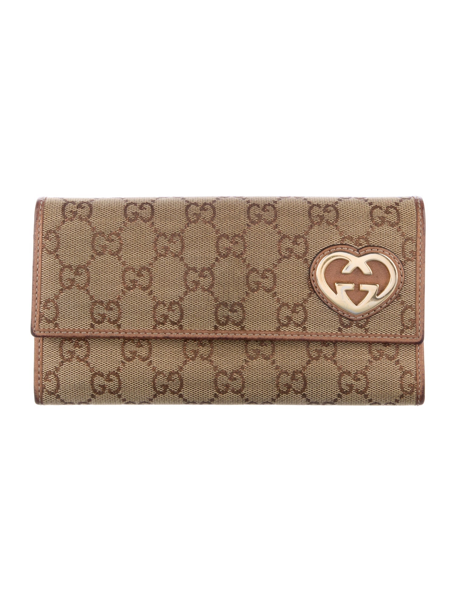 Gucci Interlocking G Logo Canvas Continental Wallet