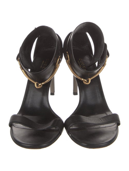 Gucci 1955 Horsebit Accent Leather Sandals