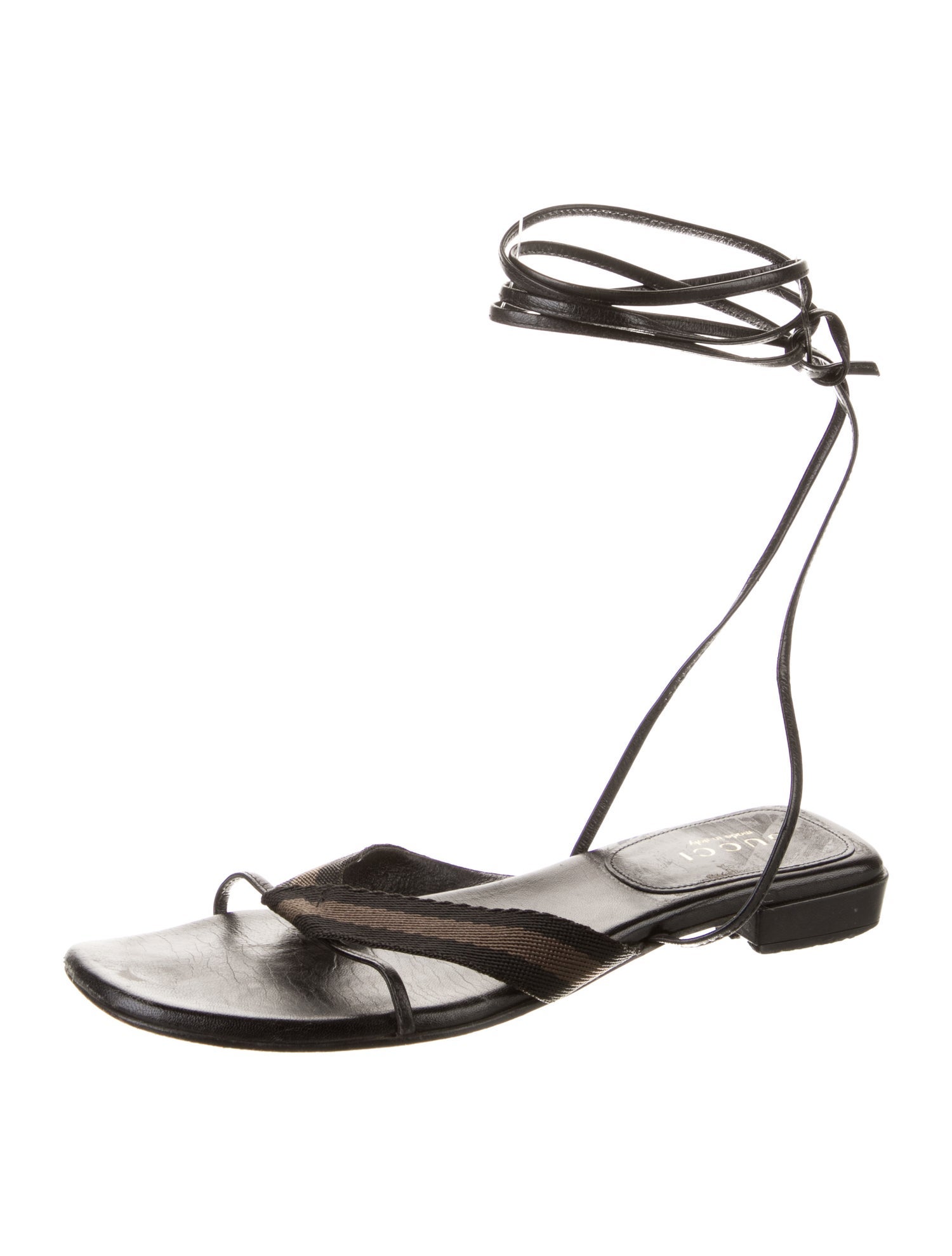 Gucci Leather Gladiator Sandals