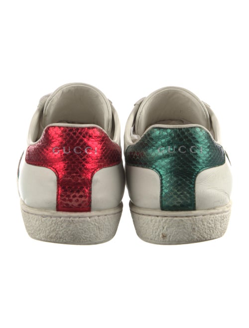 Gucci Web Accent Leather Sneakers