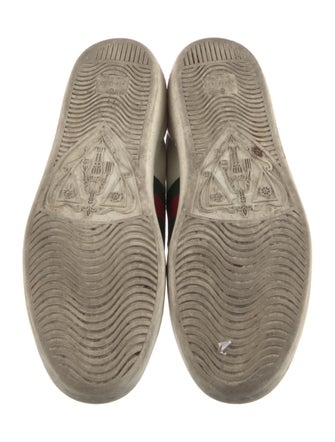Gucci Web Accent Leather Sneakers