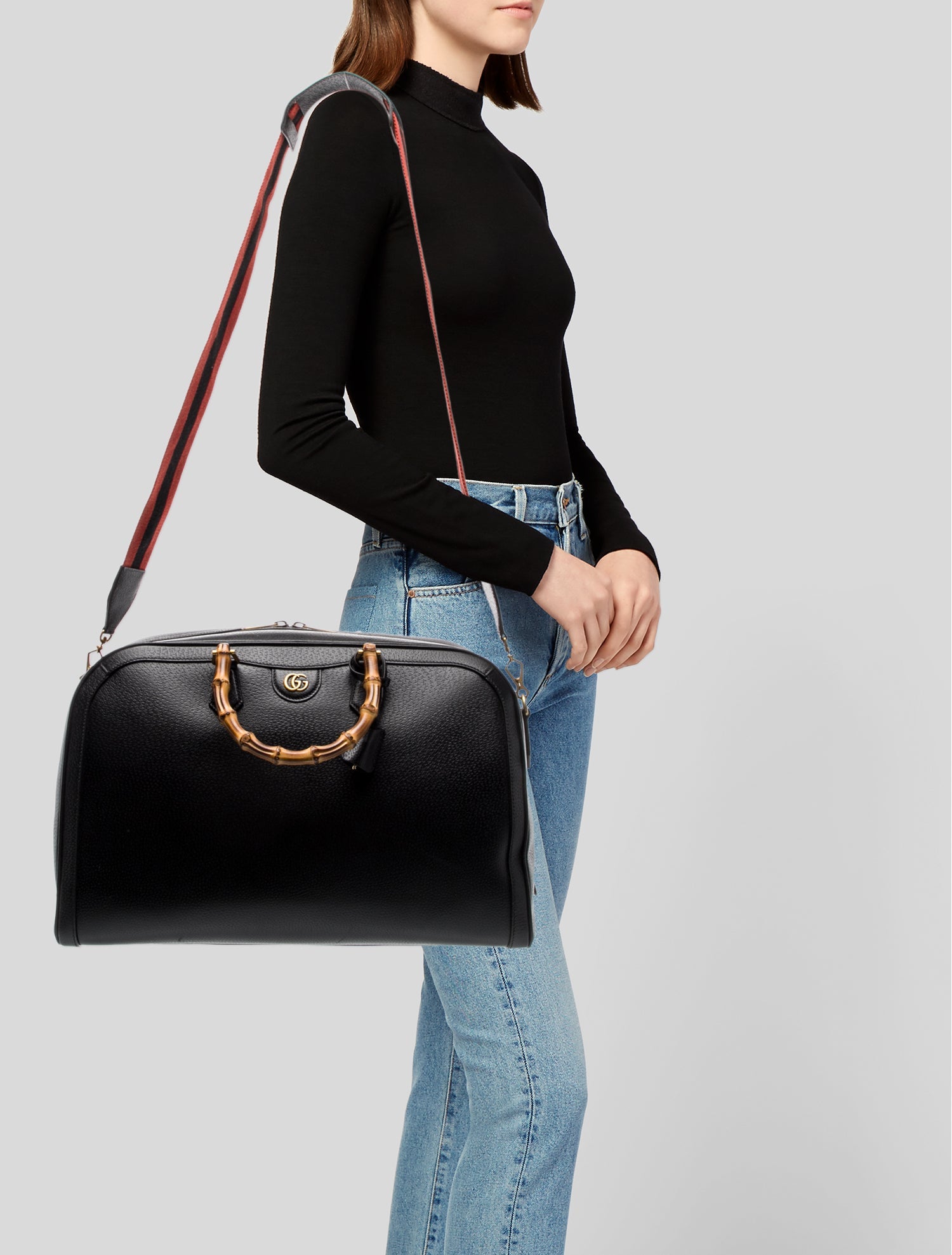 Gucci Leather Weekender Bag