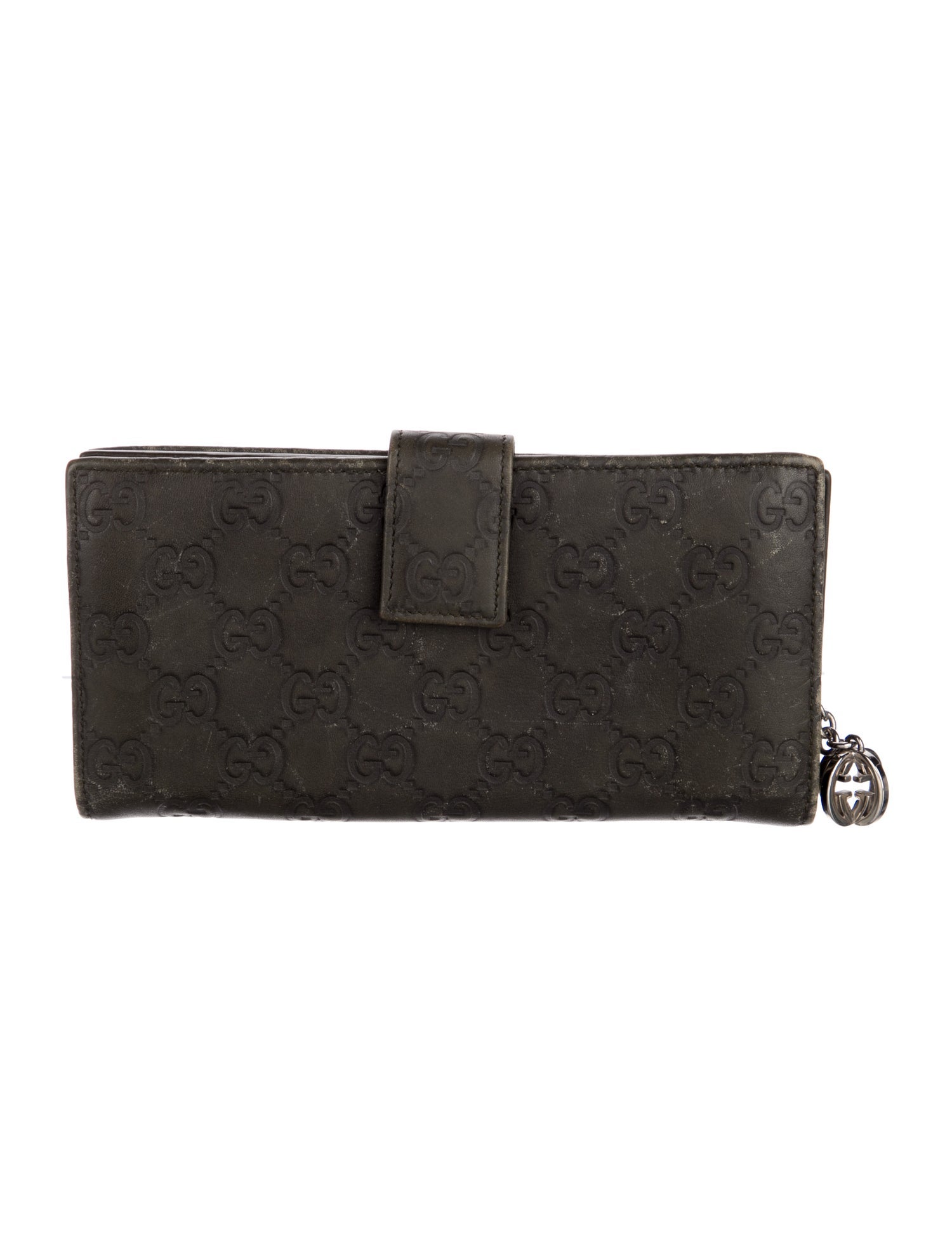 Gucci Interlocking G Logo Leather Continental Wallet