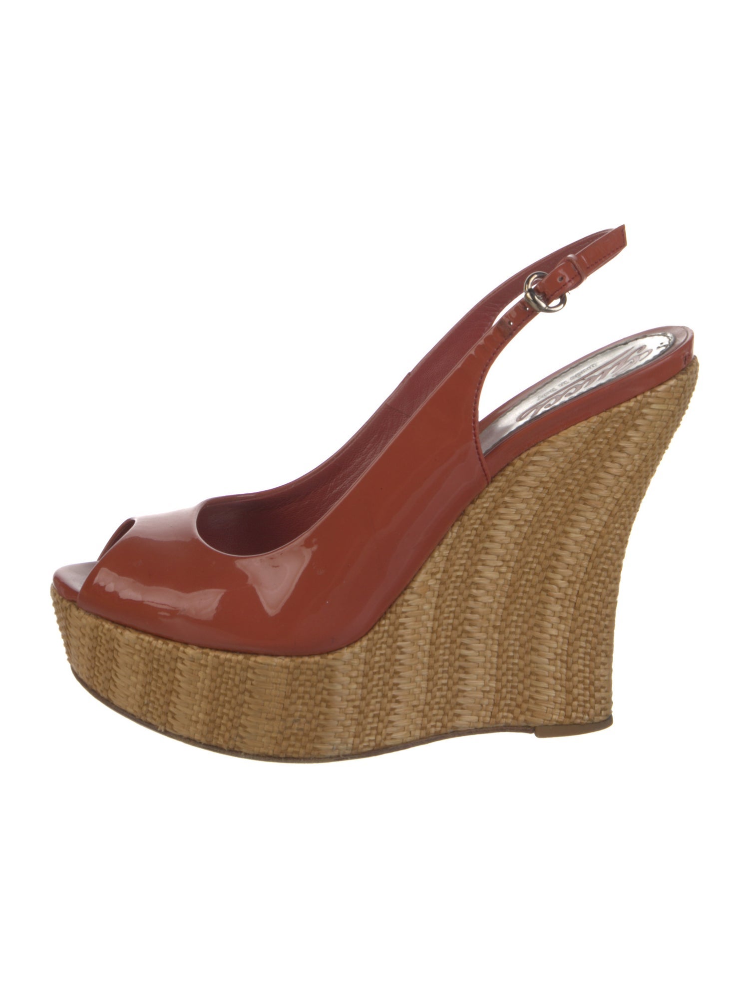 Gucci Hasler Horsebit Accent Patent Leather Slingback Sandals