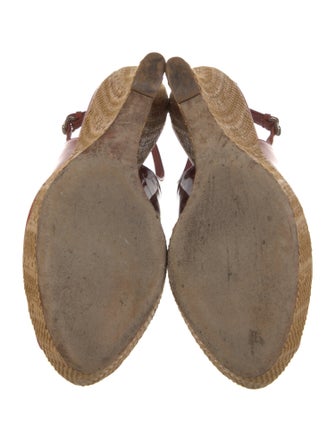 Gucci Hasler Horsebit Accent Patent Leather Slingback Sandals