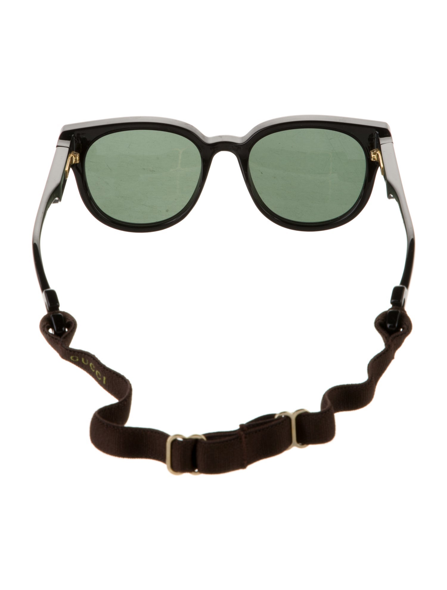 Gucci Web Accent Wayfarer Sunglasses