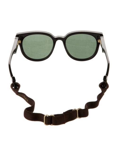 Gucci Web Accent Wayfarer Sunglasses