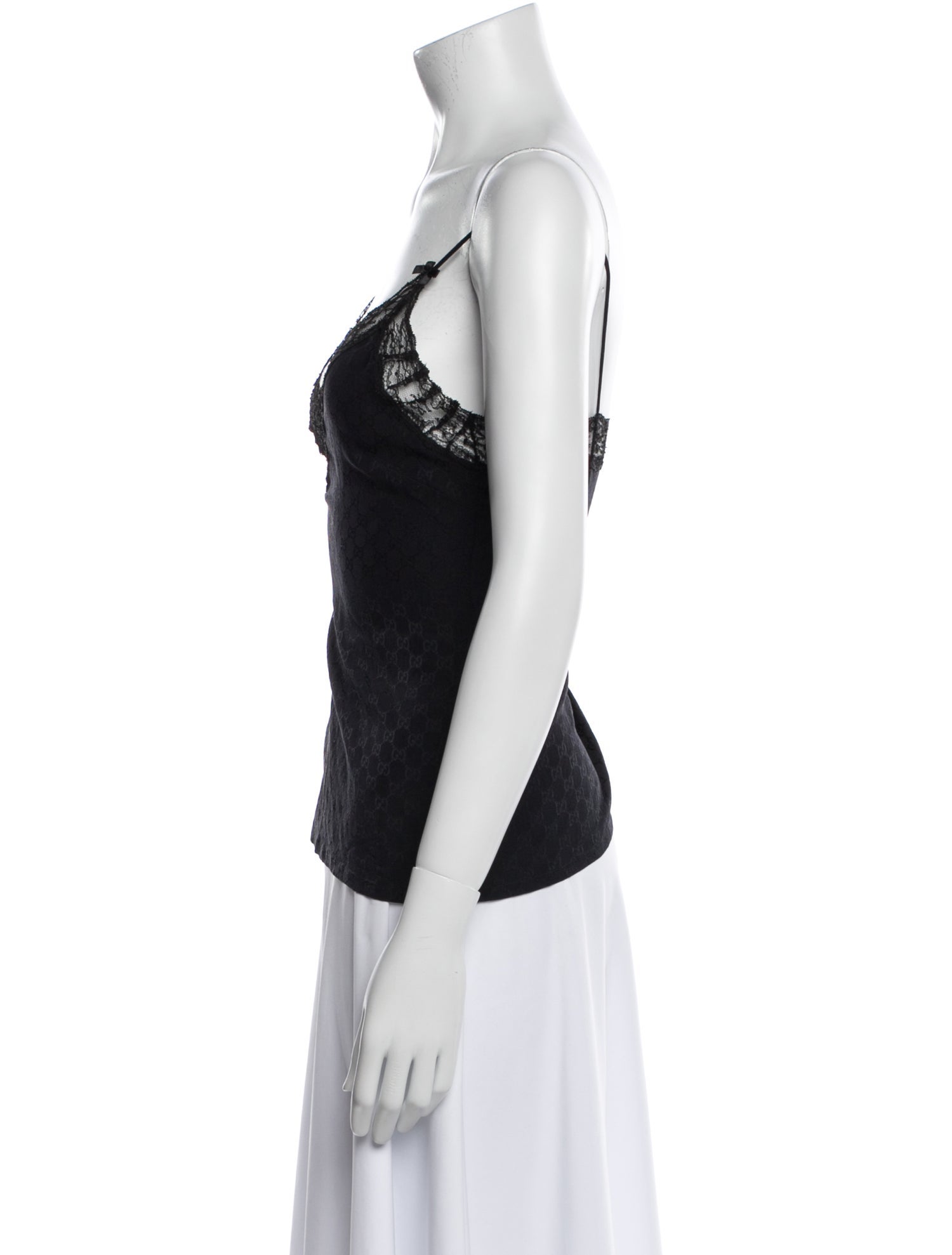 Gucci Silk V-Neck Top