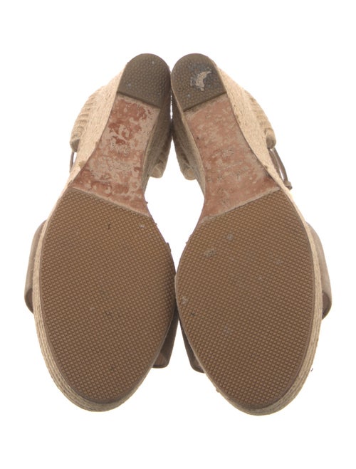 Gucci Horsebit Accent Suede Espadrilles