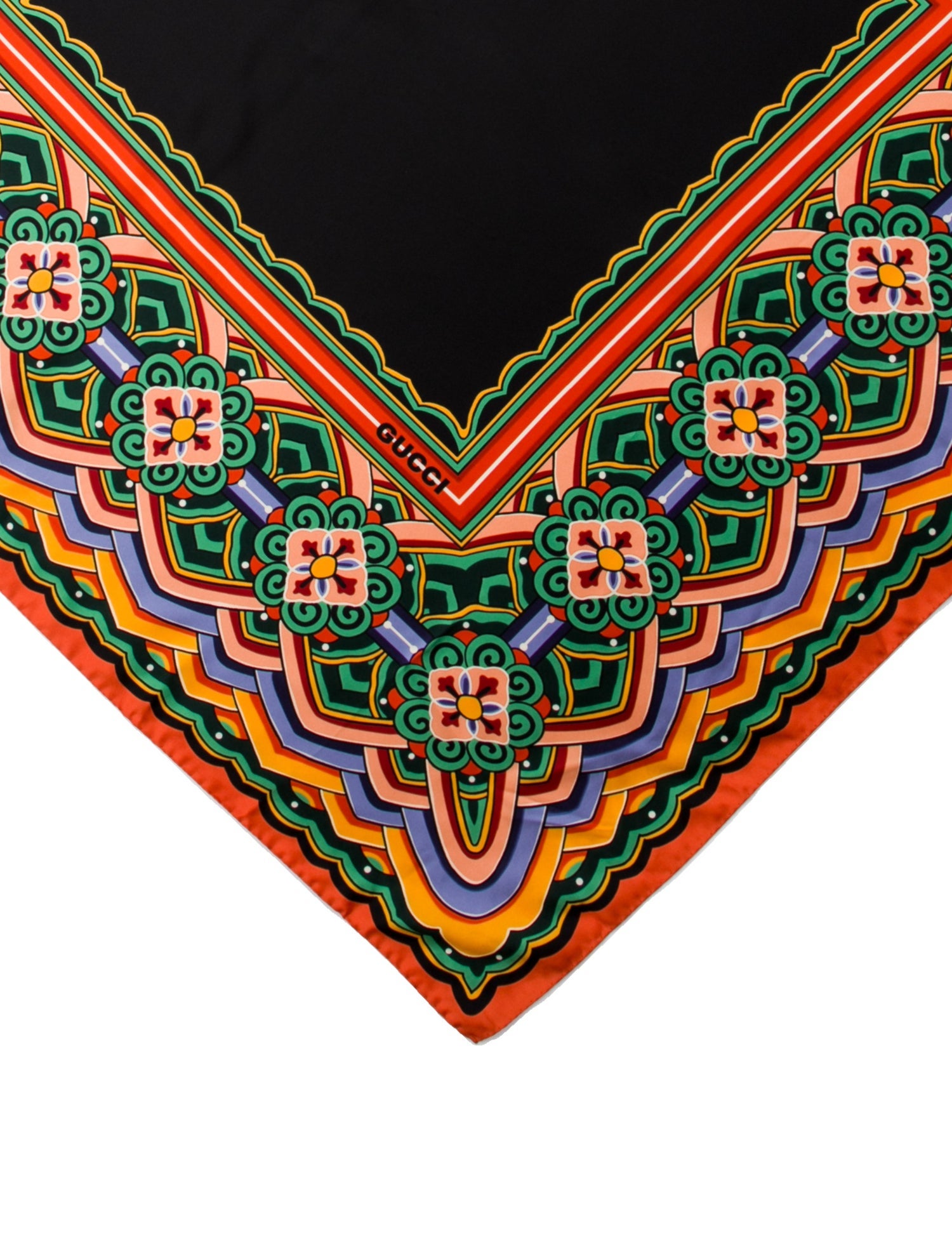 Gucci Silk Blooms Print Scarf