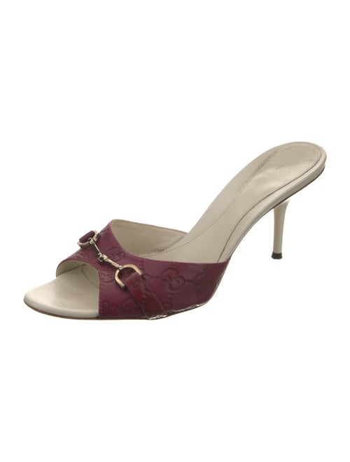 Gucci Horsebit Accent Leather Slides