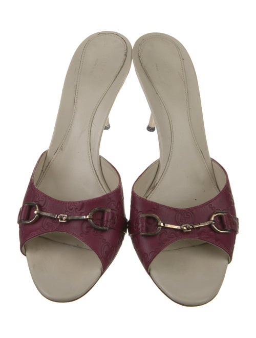 Gucci Horsebit Accent Leather Slides