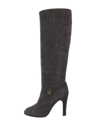 Gucci Interlocking G Logo Suede Boots