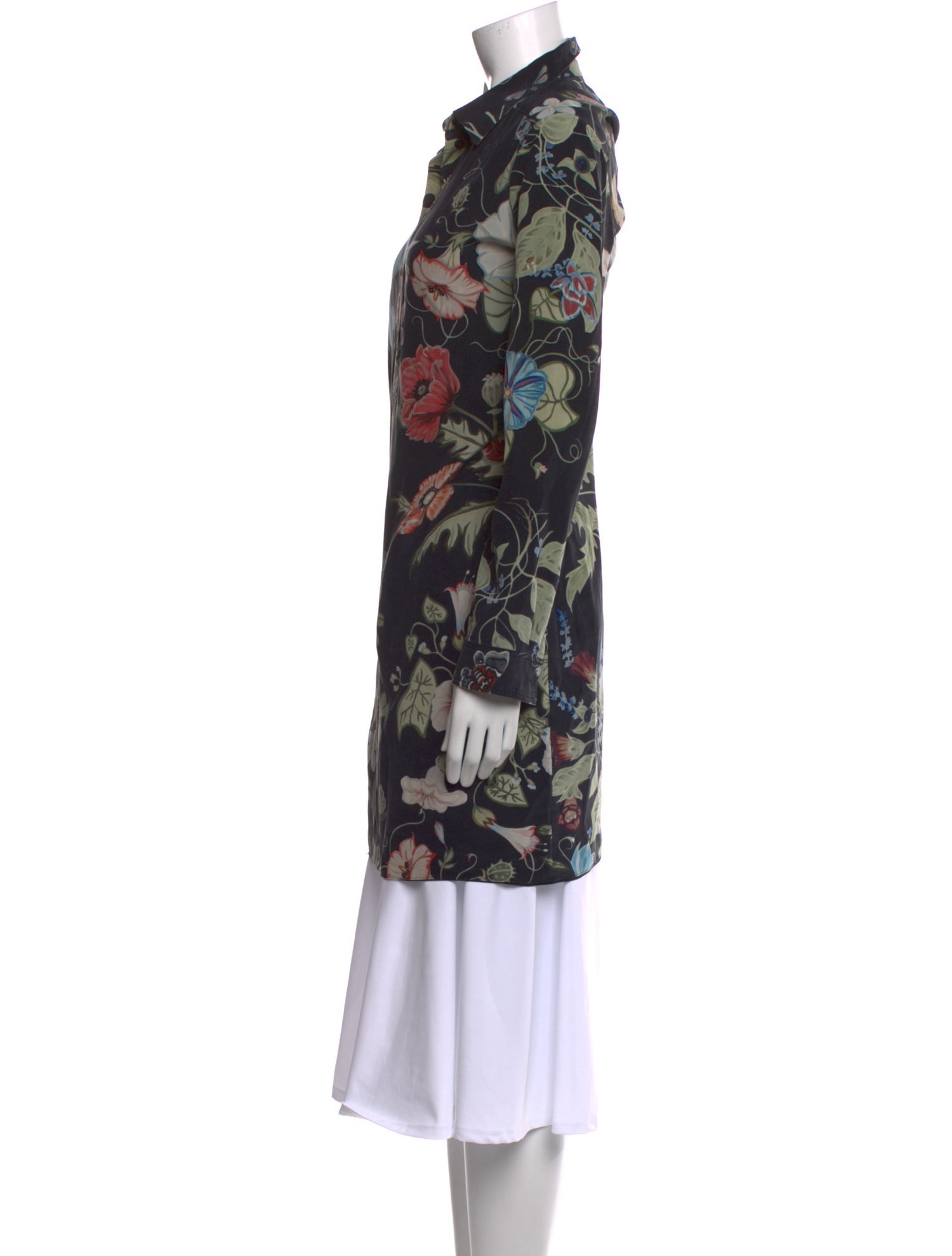 Gucci Silk Floral Print Tunic