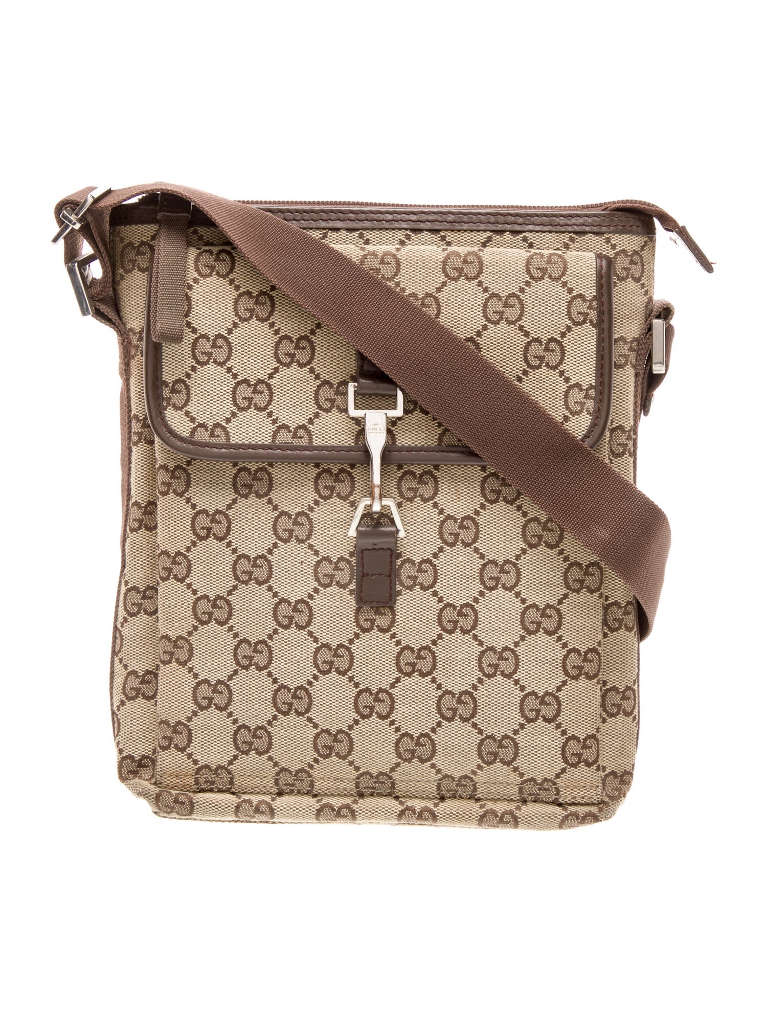 Gucci GG Canvas Messenger Bag Vintage