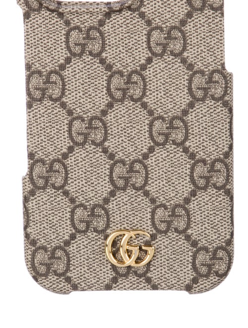 Gucci Leather Printed Phone Case