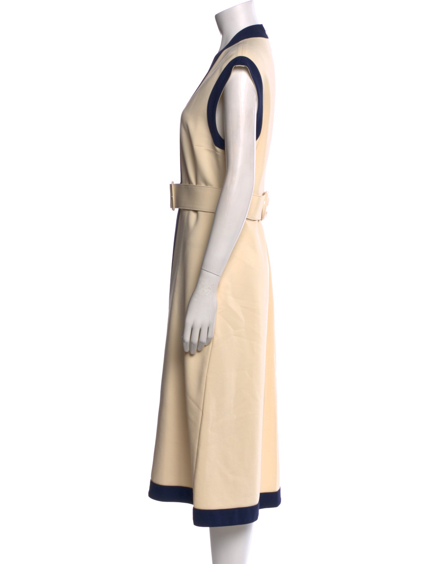 Gucci Colorblock Pattern Midi Length Dress