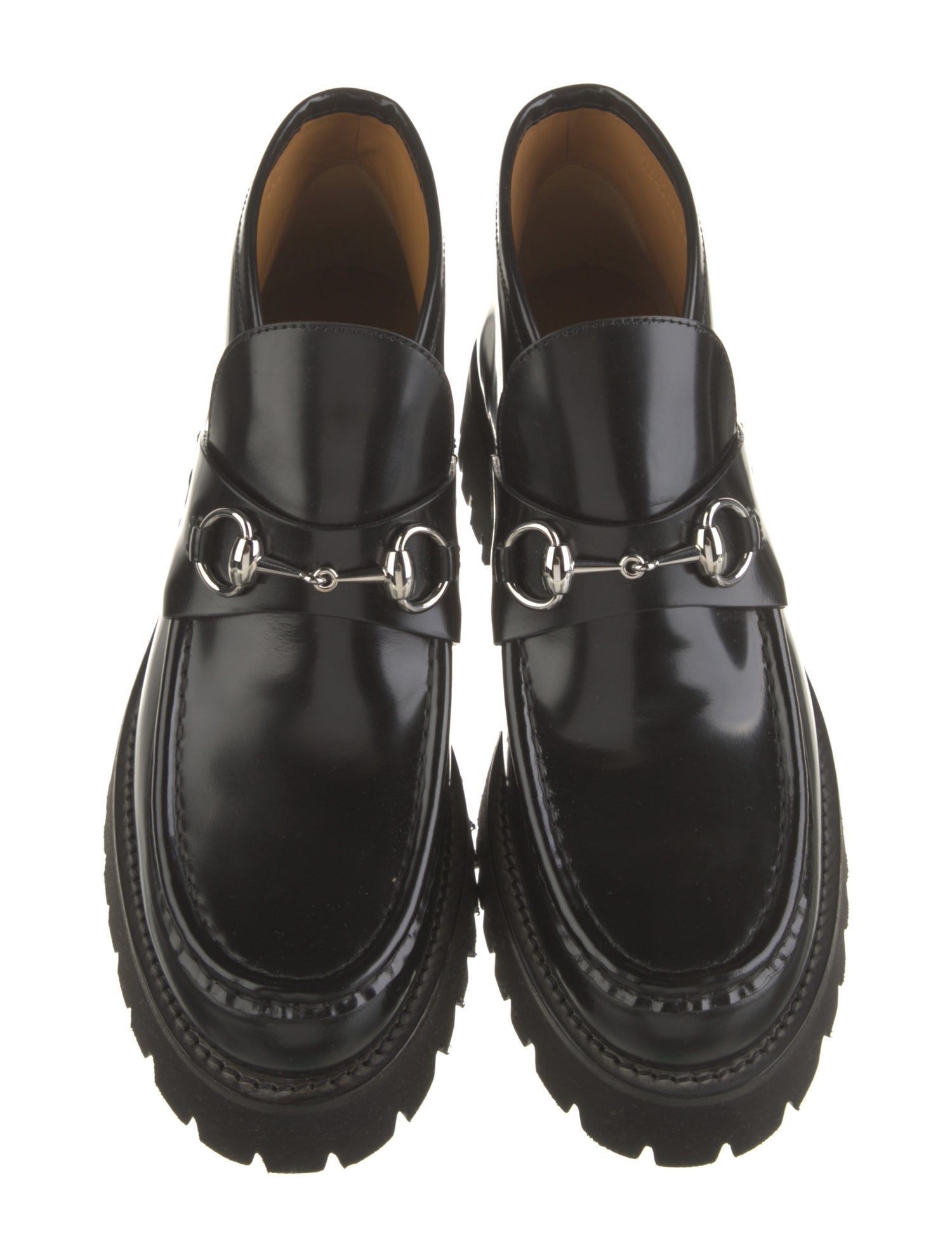Gucci Horsebit Accent Leather Oxfords