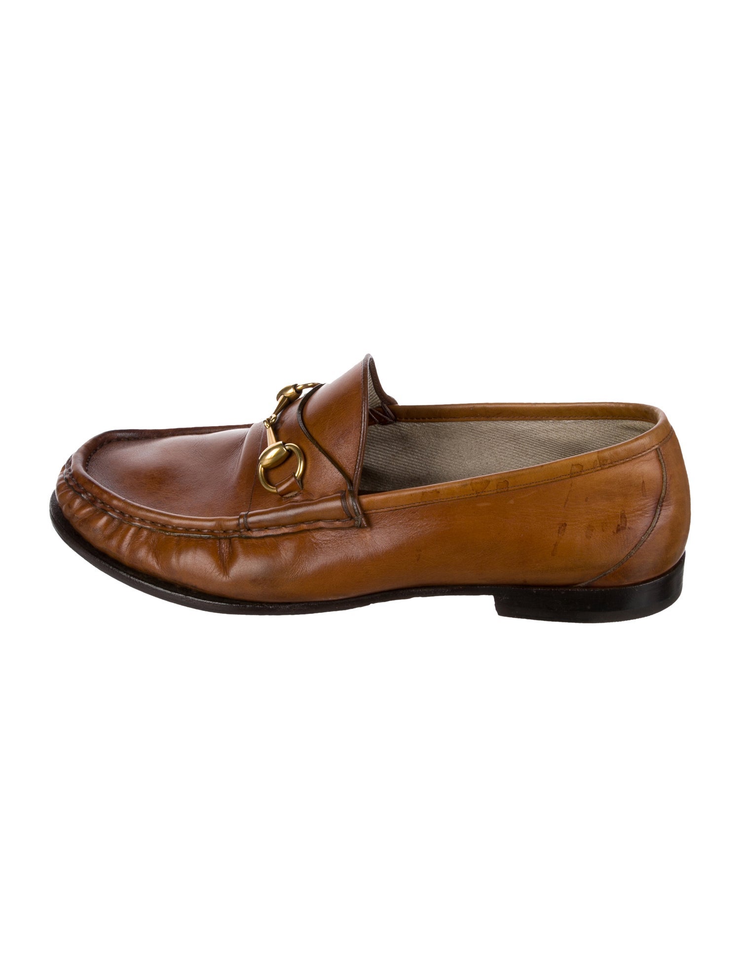 Gucci Vintage Horsebit Accent Dress Loafers