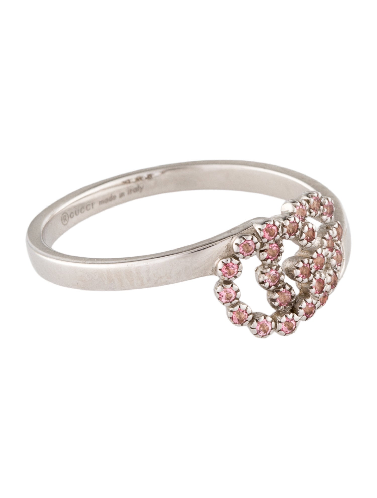 Gucci 18K Coated Topaz GG Ring