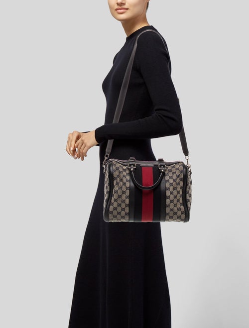 Gucci GG Canvas Boston Medium