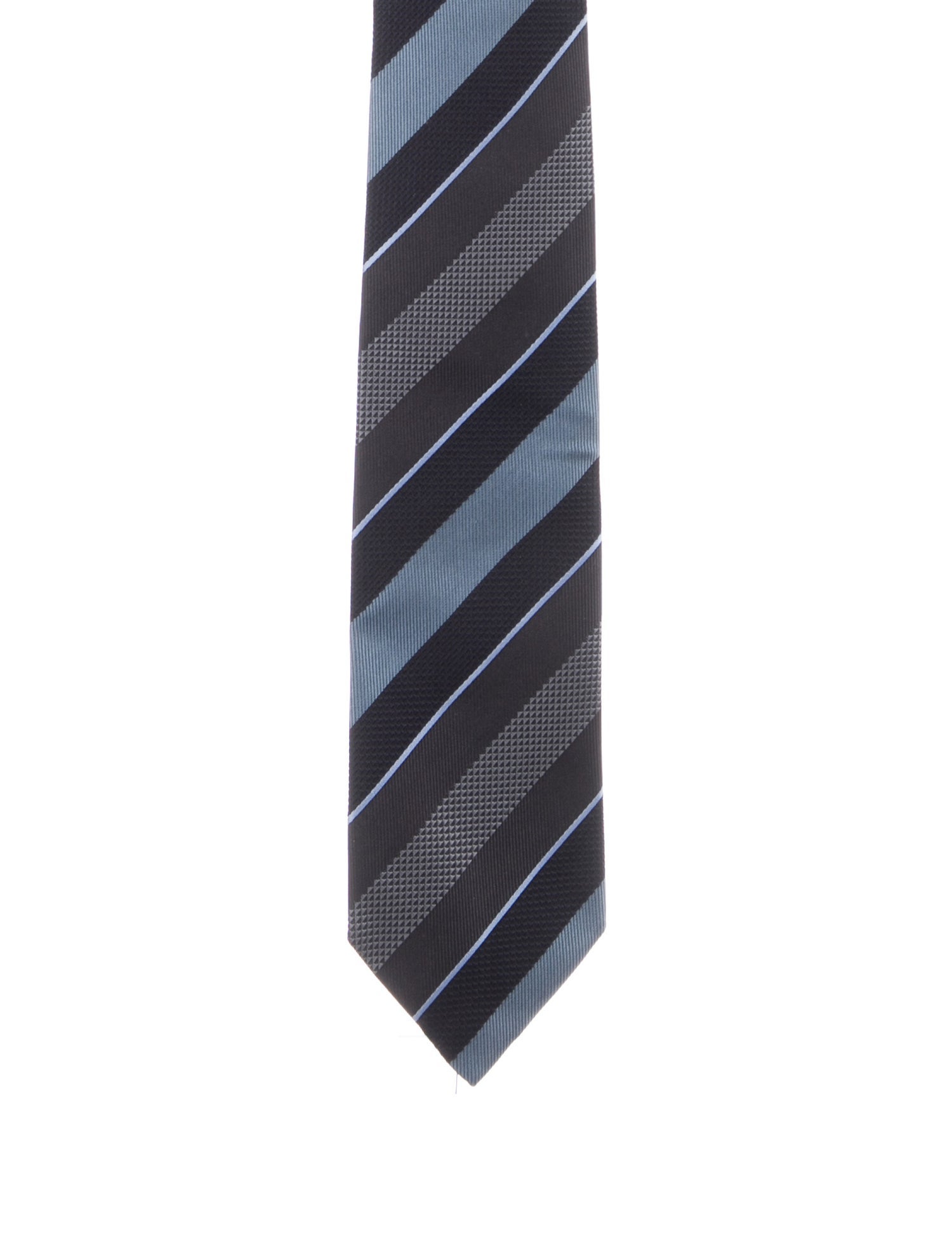 Gucci men's blue and black tie