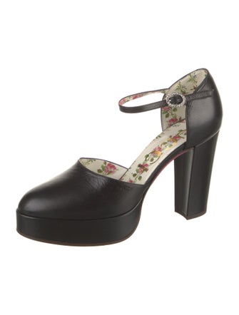 Gucci Leather D'Orsay Pumps