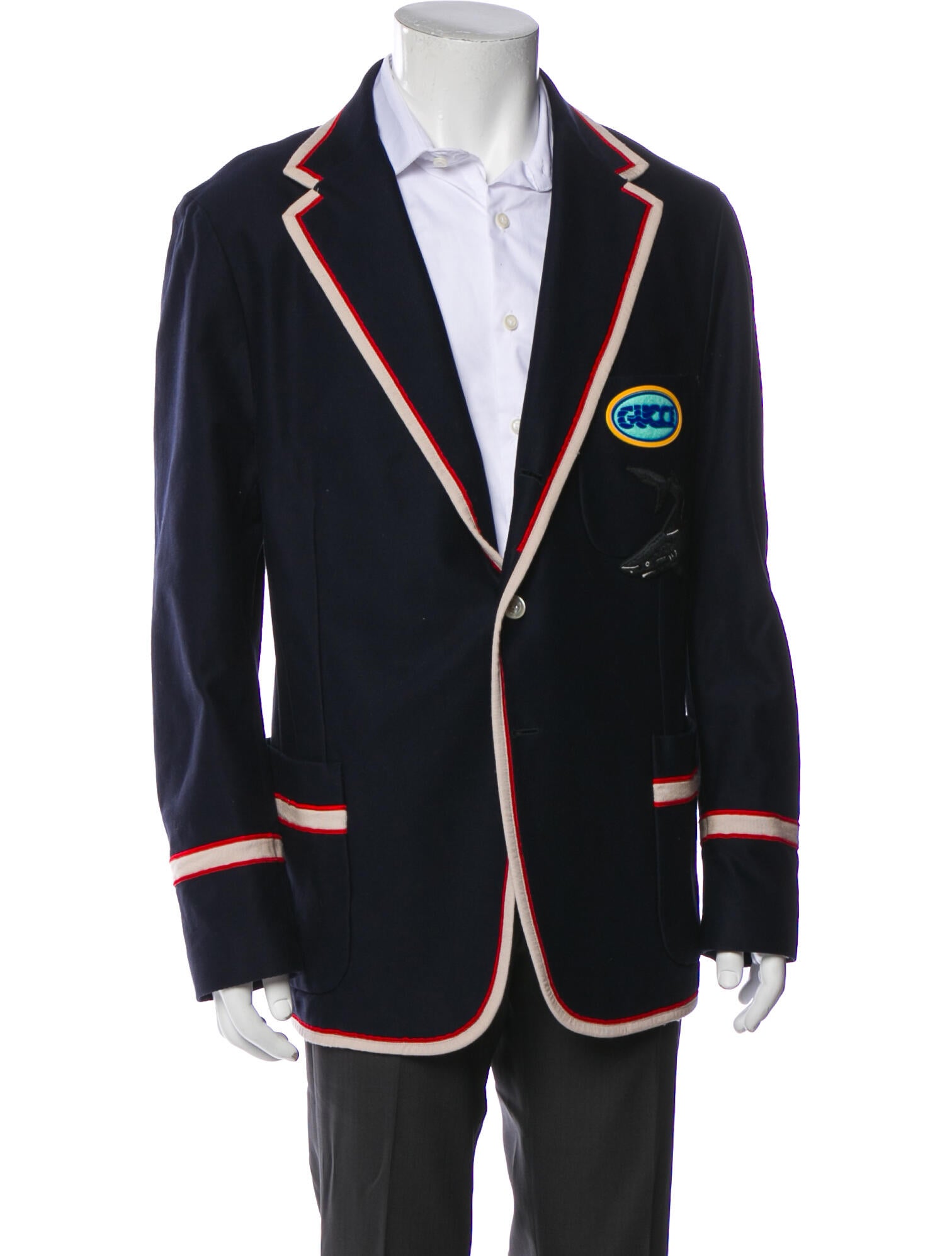 Gucci 2018 Web Accent Blazer