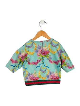 Gucci Toddler Girls' Floral Print Top