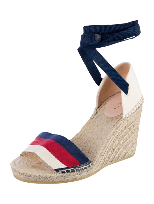 Gucci Sylvie Web Accent Espadrilles