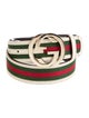 Gucci Web Accent Leather Belt