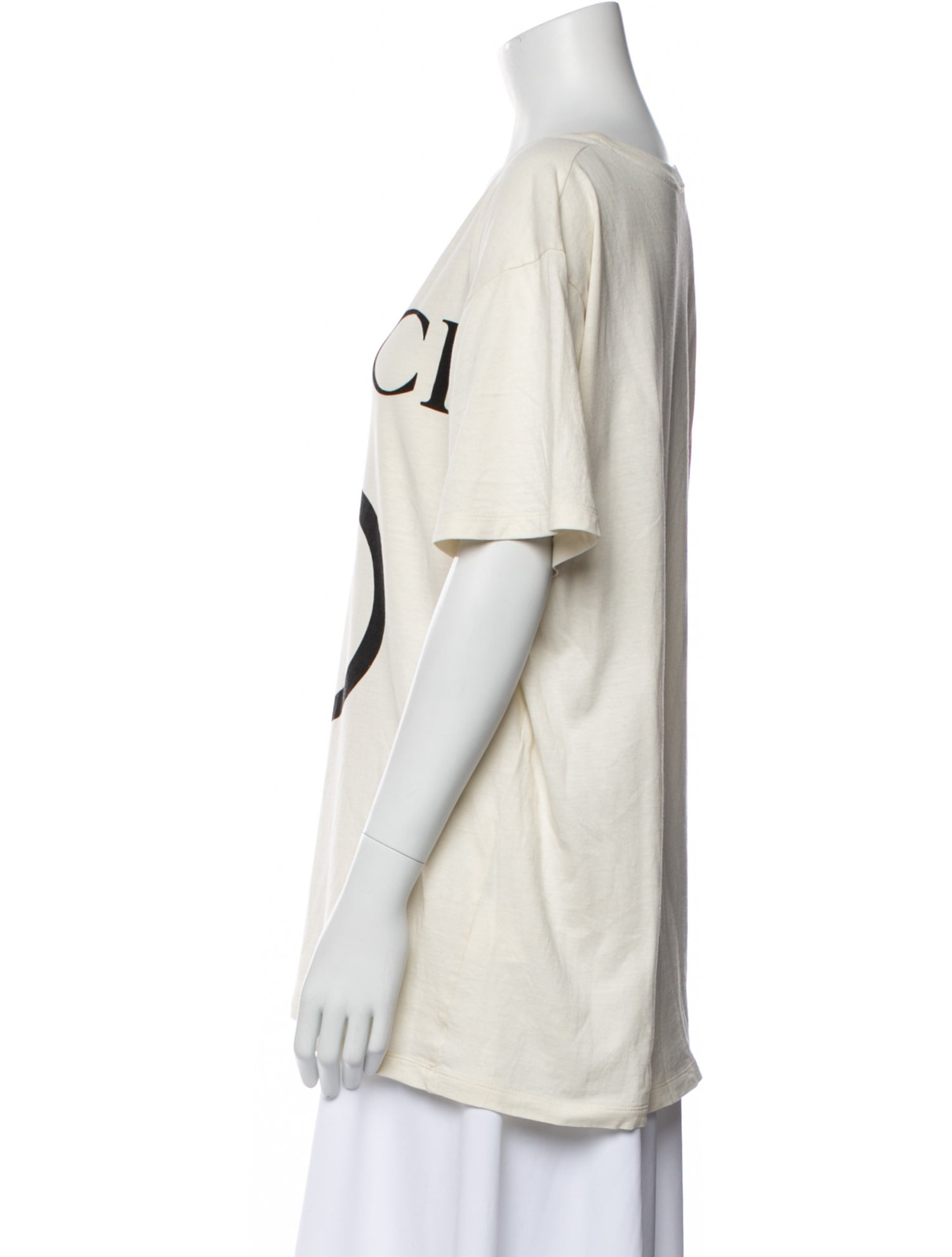 Gucci Graphic Print Scoop Neck T-Shirt