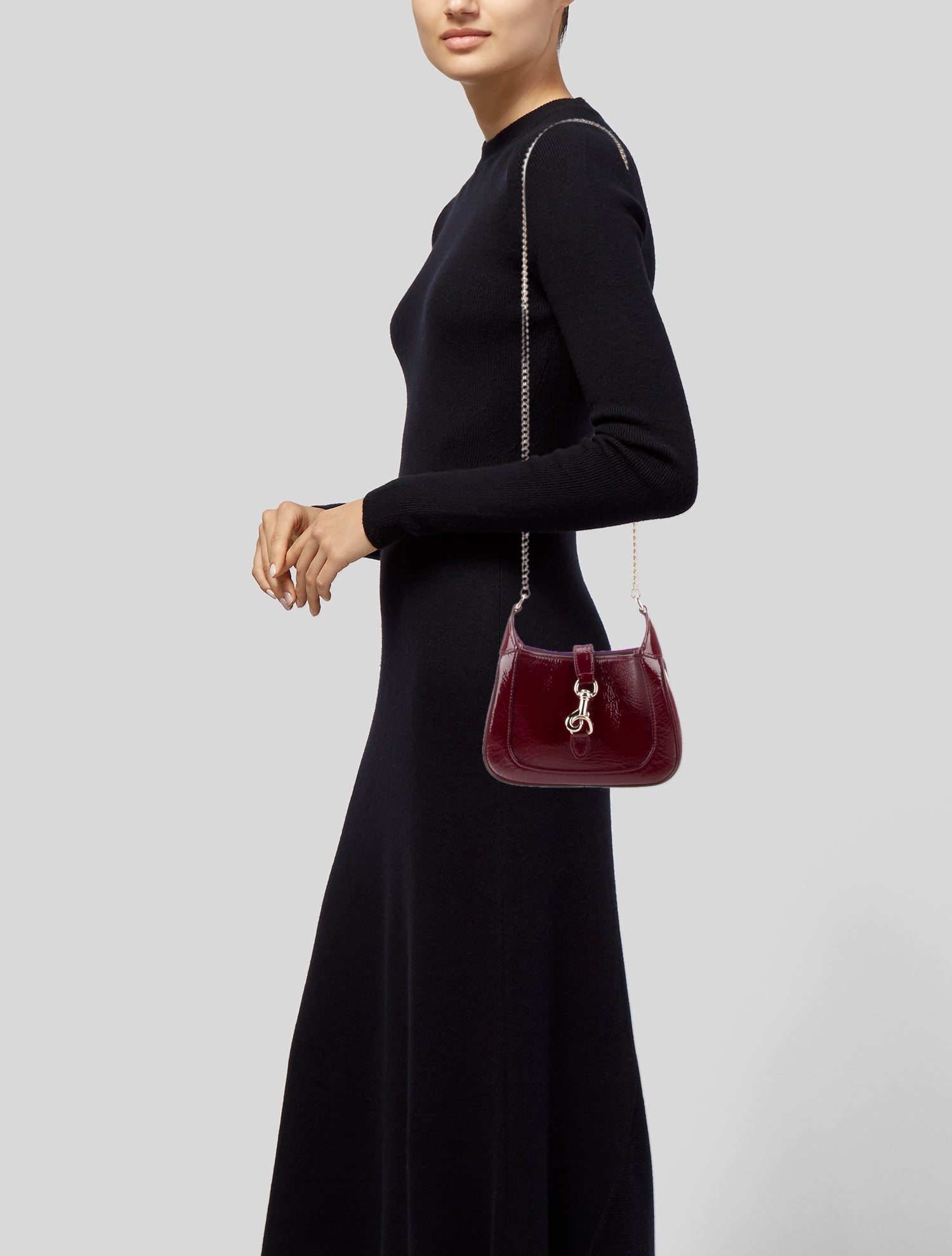 Gucci Patent Leather Jackie Notte