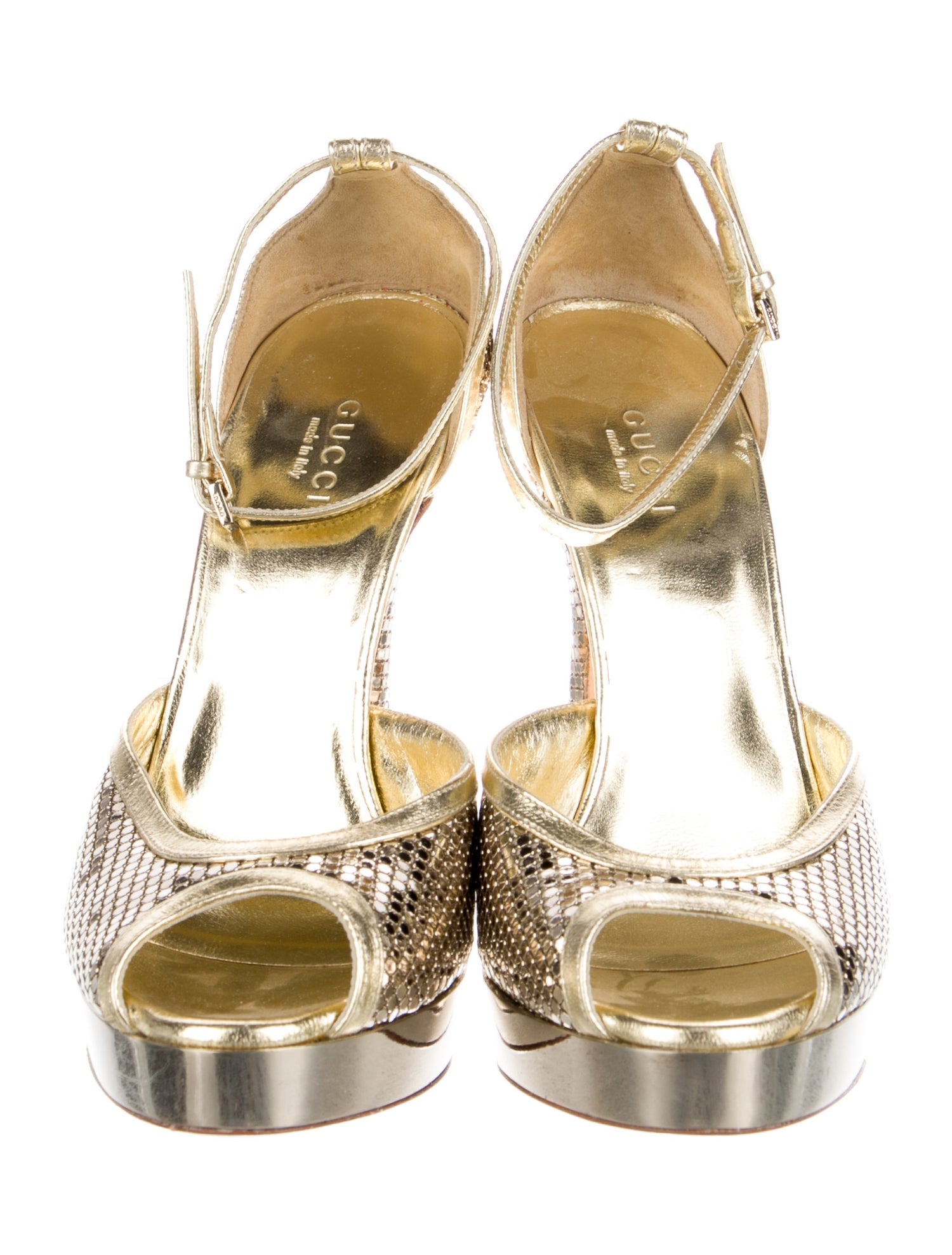 Leather Animal Print Slingback Pumps