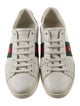 Gucci Web Accent Leather Sneakers
