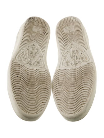 Gucci Web Accent Leather Sneakers
