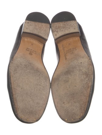 Gucci Web Accent Leather Dress Loafers