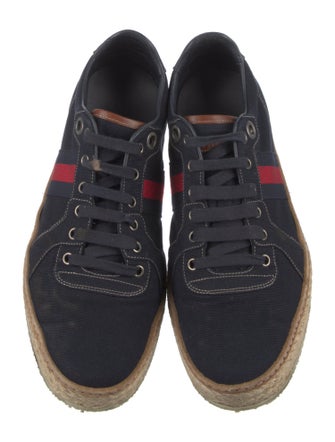 Gucci Canvas Printed Espadrille Sneakers