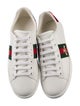 Gucci Web Accent Leather Sneakers